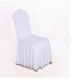Housse de chaise jupe blanche